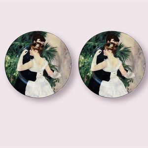 2-Set Monet Salad/Dessert Plates American Atelier The Magpie Impressionist 5150